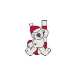 (image for) Polar Bear Candy Cane Critter